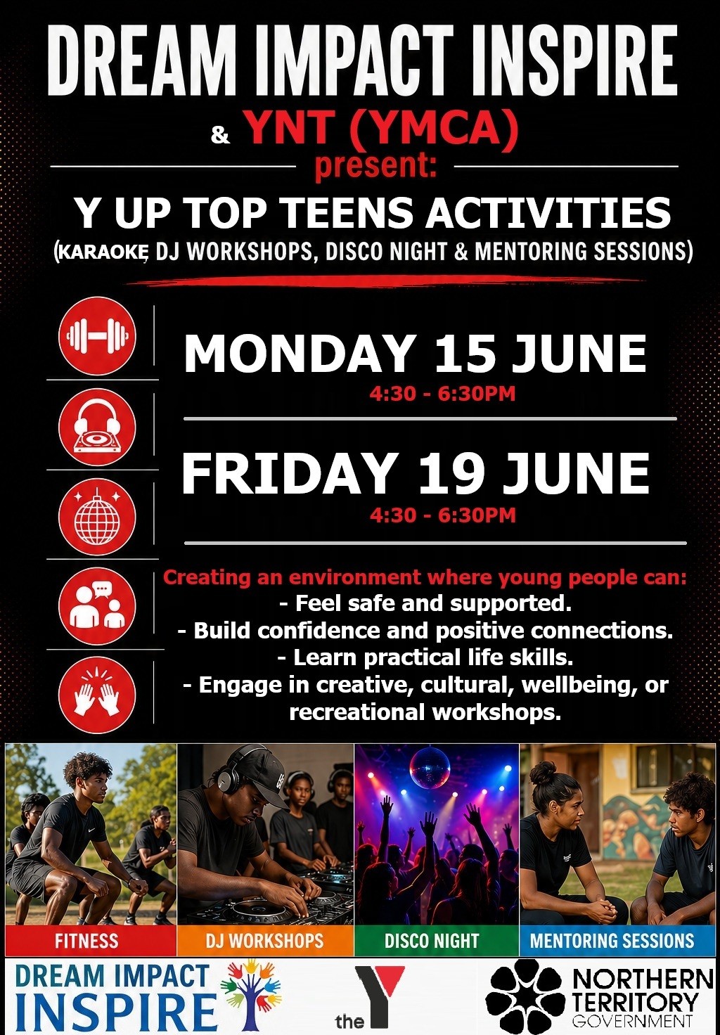Y UP TOP JUNE WORKSHOPS Y UP TOP JUNE WORKSHOPS