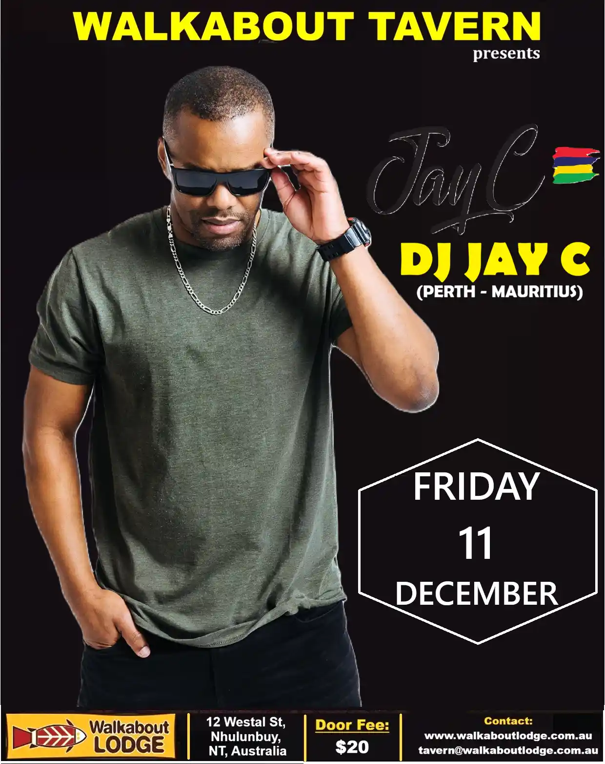 DJ JAY C Fri 11 December 2026 DJ JAY C Fri 11 December 2026